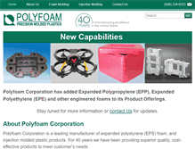 Tablet Screenshot of polyfoamcorp.com